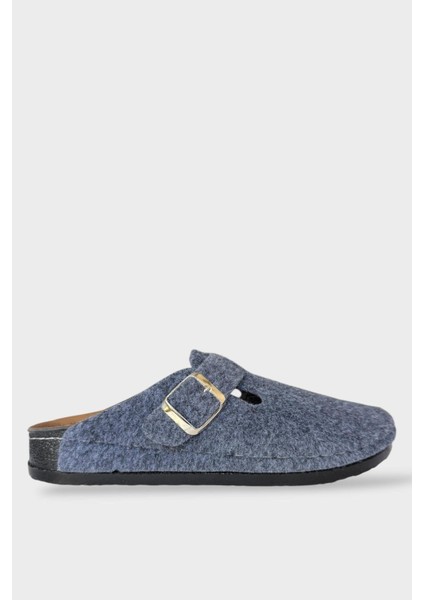 Mantar Taban Boston Birkens Model Günlük Sabo Unisex Ev Terliği Gri