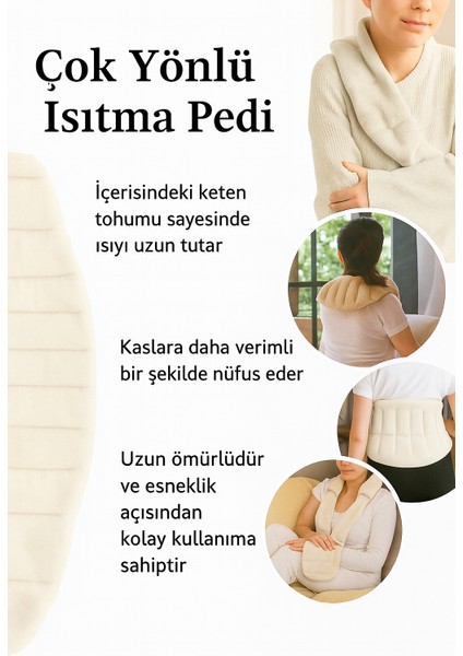 Migrodalgada Isıtılabilen Regll Kemeri,boyun,omuzlar,karın ve Bel Için Rahatlatıci Isıtma Pedi