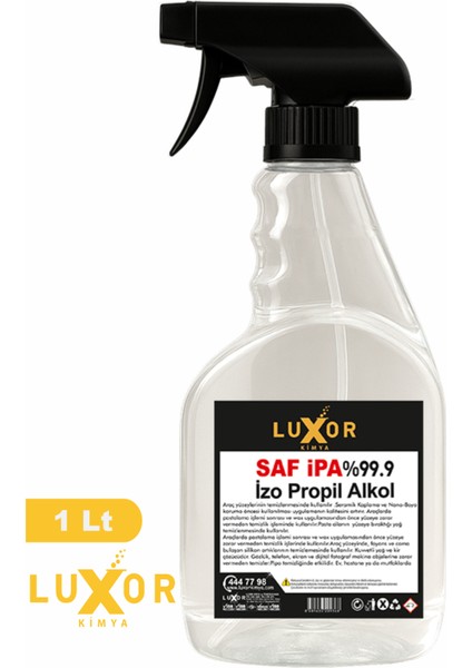 %99.9 Saf Ipa Izo Propil Sprey Başlıklı Yüzey Temizleyici 1 Lt