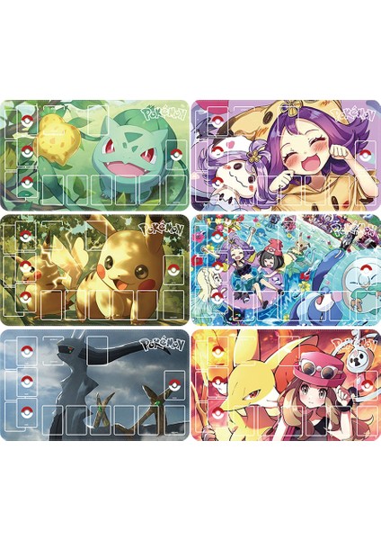 60X35CM Yeni Karikatür Pokemon Bulbasaur Lucario Ptcg Savaş Kart Masası Mat Pikachu Serin Tek Oyuncu Savaş Kurulu Oyun Halısı Hediye (Yurt Dışından) fiyatları