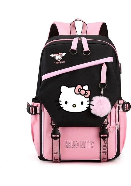 Hello Kitty Okul Çantası Çocuk Sırt Çantası Ilkokul Öğrencileri Üçüncü Ila Altıncı Sınıf Erkek ve Kadın Ortaokul Öğrencileri Üniversite Kampüsü Sırt Çantası (Yurt Dışından)
