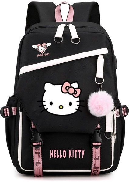 Hello Kitty Okul Çantası Çocuk Sırt Çantası Ilkokul Öğrencileri Üçüncü Ila Altıncı Sınıf Erkek ve Kadın Ortaokul Öğrencileri Üniversite Kampüsü Sırt Çantası (Yurt Dışından)