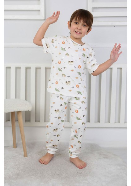 Baskılı Erkek Çocuk Yazlık Pijama Takımı