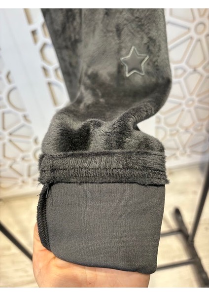 Kız Çocuk Kışlık Esnek Peluş Tayt 4-9 Yaş indirimleri