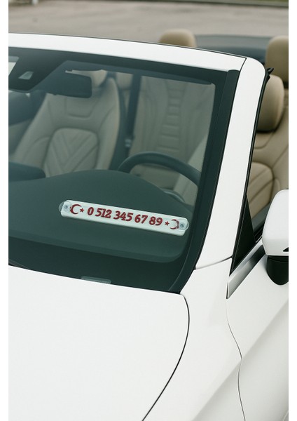 Kişiye Özel Türk Bayraklı Araç Numaratörü - Vantuzlu - Kabartmalı Oto Park Numarator fiyatları