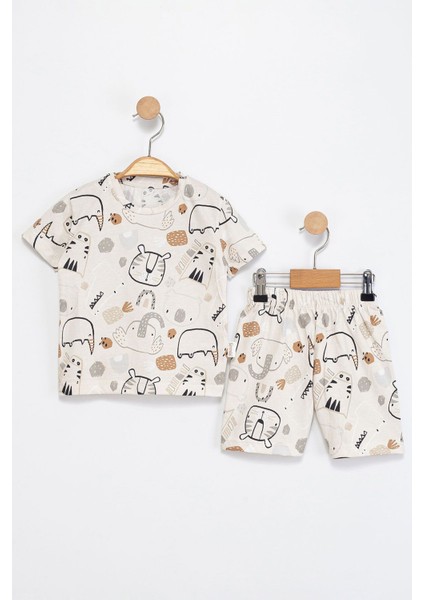 Desenli Erkek Çocuk Yazlık Takım
