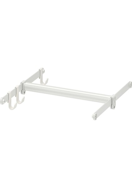 Ayarlanabilir Askı Borusu, Beyaz, 30-47X40 cm
