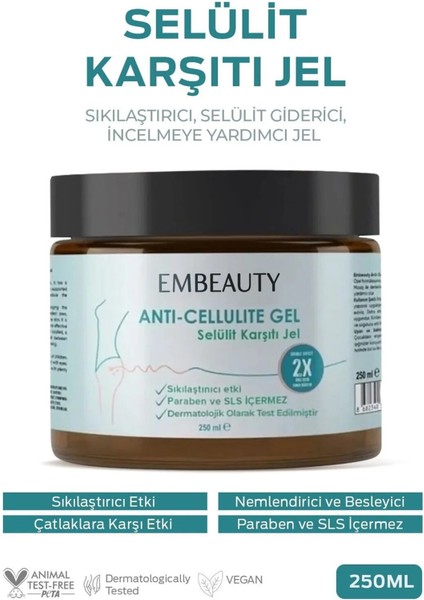 Inceltici , Vücut Şekillendirici Selülit Kremi Jel 250 Ml