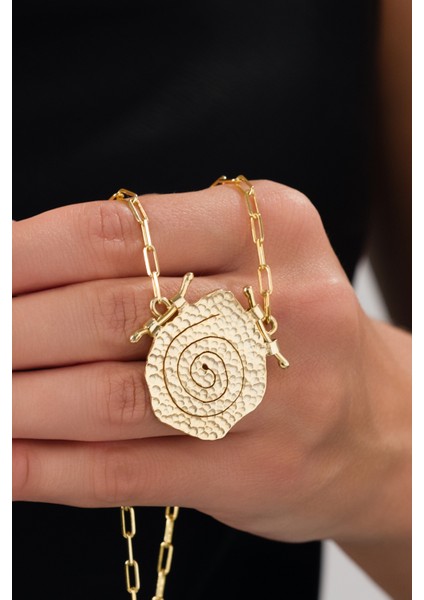 14 K Gold Kaplama 925 Ayar Gümüş Yaşam Döngüsü El Yapımı Tasarım Kolye modelleri