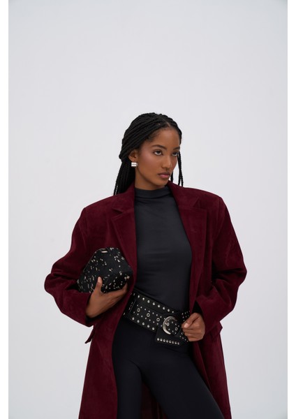 Anvers Boğazlı Siyah Crop