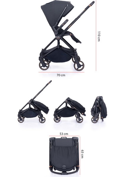 2099 Mios Premium Travel Sistem Bebek Arabası Siyah fırsatları