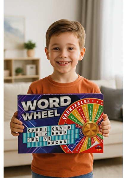 Çarkıfelek Oyunu Word Wheel Eğlenceli Aile Oyunu 2-4 Oyuncu 6-9 Yaş Arası fiyatları
