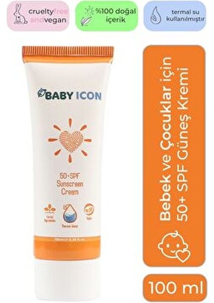 Güneş Koruyucu SPF 50+ Hassas Ciltler İçin 100 ml Yenidoğan ve Aile Kullanımı