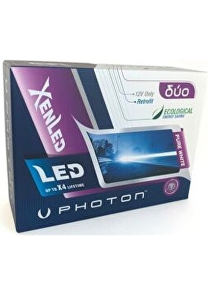 Duo H7 LED Xenon Ampul 12000 Lümen 6000K Şimşek Etkili Uzun Ampuller İçin