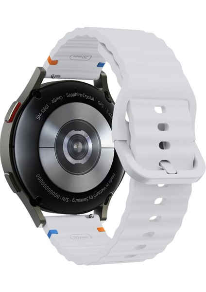 Samsung Galaxy Watch 6 43 mm Ile Uyumlu Dalgalı Dikiş Detaylı Silikon Saat Kordonu fırsatları