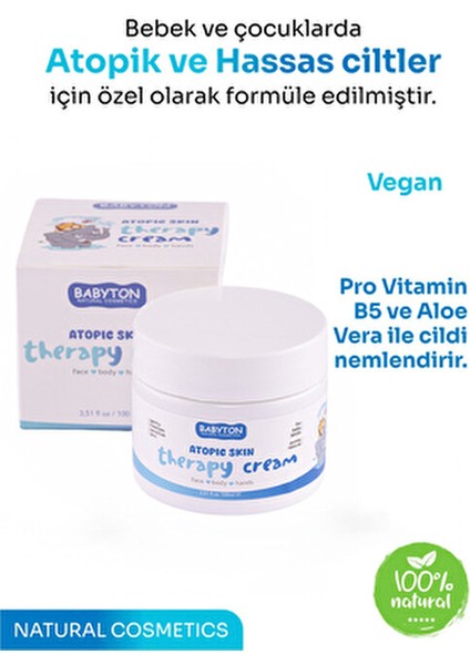 Atopik Cilt Hassas Vücut Kremi Pro Vitamin B5 ve Aloe Vera ile 100 ml Tüm Aile Kullanımı fırsatları