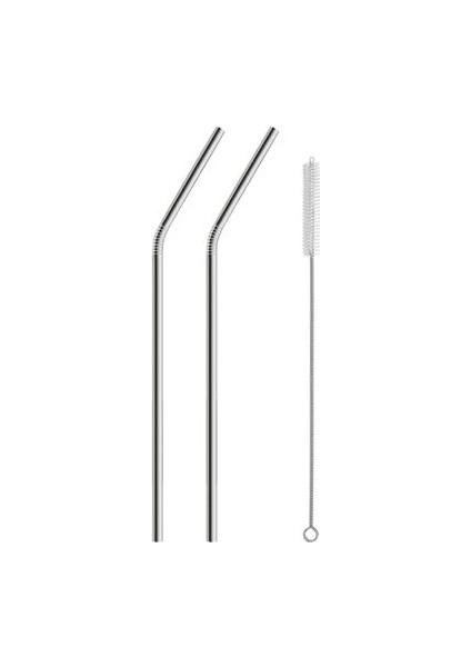 2 Li Paslanmaz Çelik Pipet + Temizleme Fırçası fiyatları