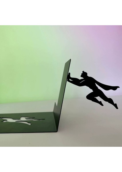 Yaratıcı Kişilik Retro Süpermen Kitap Desteği Kalın Metal Çelik Kitap Klipsi (Yurt Dışından)