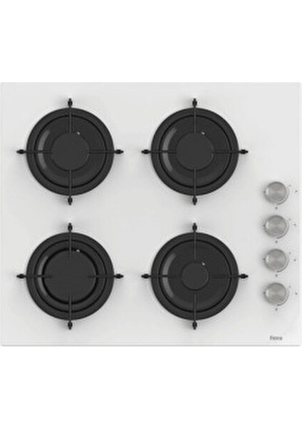 Ankastre Gazlı Ocak 4 Gözlü Beyaz Cam Yüzeyli Kolay Temizlenebilir 60 cm fiyatları