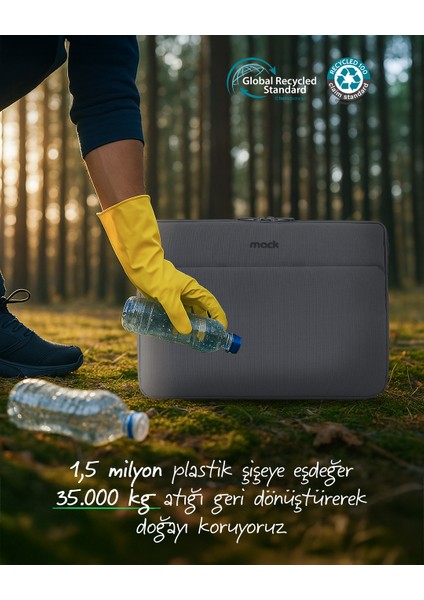 MCE-1502 14.1" Nova Eco Notebook Sleeve Gri