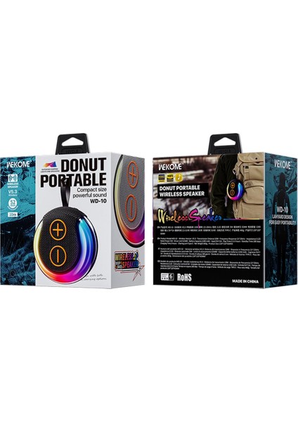 Donut Taşınabilir Kablosuz Hoparlör (Yurt Dışından) fırsatları