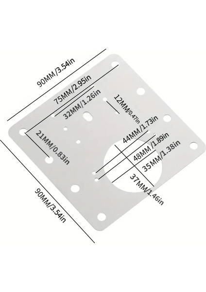 Paslanmaz Çelik Menteşe Onarım Plakası