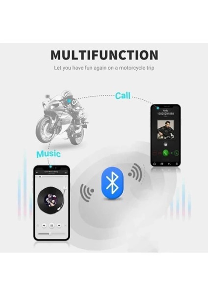 D60 2x Motosiklet Kask Kulaklığı Bluetooth Intercom Rgb Işıklı 2 Intercom Bağlantılı modelleri