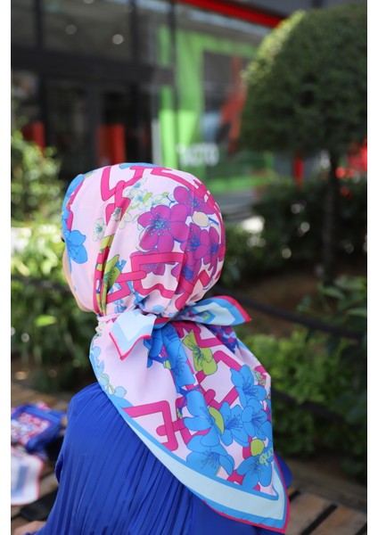 Zincir Desenli Eşarp Fuşya fiyatları