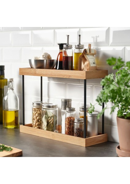 Tezgah Üstü Düzenleyici, Bambu, 38X13X28 cm fiyatları