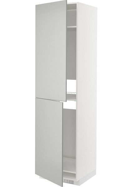 Buzdolabı-Dondurucu Boy Dolabı, Havstorp Açık Gri, 60X60X220 cm