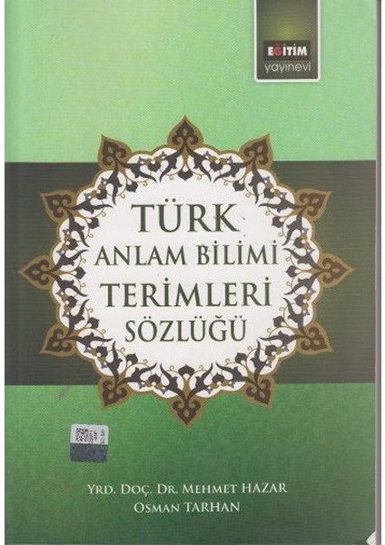 Türk Anlam Bilimi Terimleri Sözlüğü