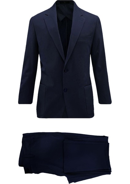 Lacivert Comfort Fit 6 Drop Takım Elbise