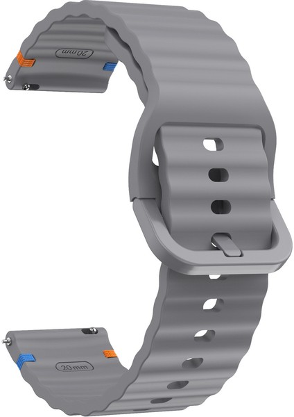 Samsung Galaxy Watch 6 40 mm Ile Uyumlu Dalgalı Dikiş Detaylı Silikon Saat Kordonu fırsatları