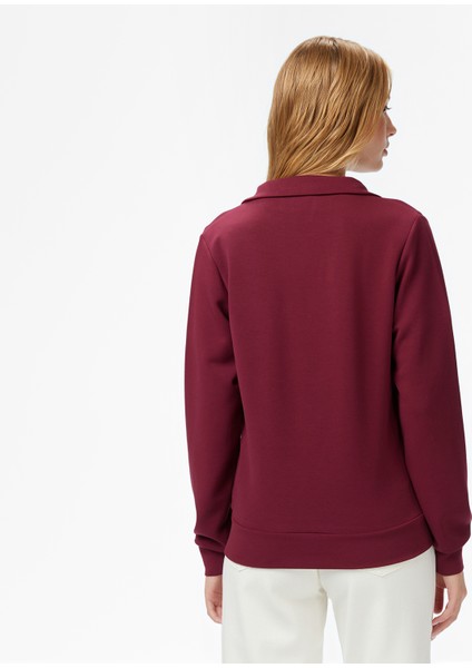 Kadın Bordo Regular Fit Sweatshirt 57K304T.6BY