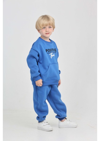 Erkek Çocuk Posıtıve Baskılı Eşofman Takım modelleri