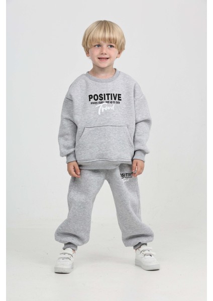 Erkek Çocuk Posıtıve Baskılı Eşofman Takım