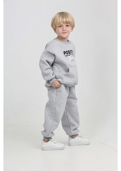 Erkek Çocuk Posıtıve Baskılı Eşofman Takım modelleri