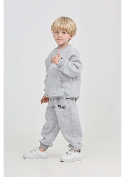 Erkek Çocuk Posıtıve Baskılı Eşofman Takım fırsatları