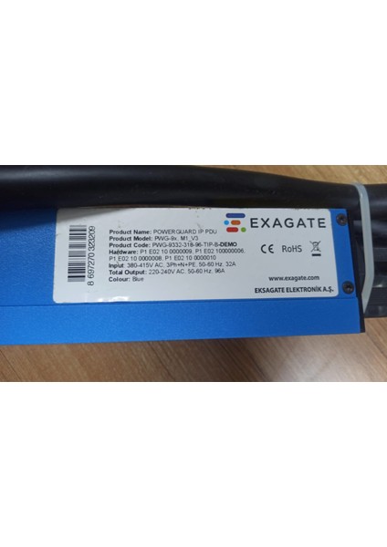 EXAGATE PWG-9X.M1_V3 Exagate Power Guard Ip Pdu PWG-9332-318-96- Tıp