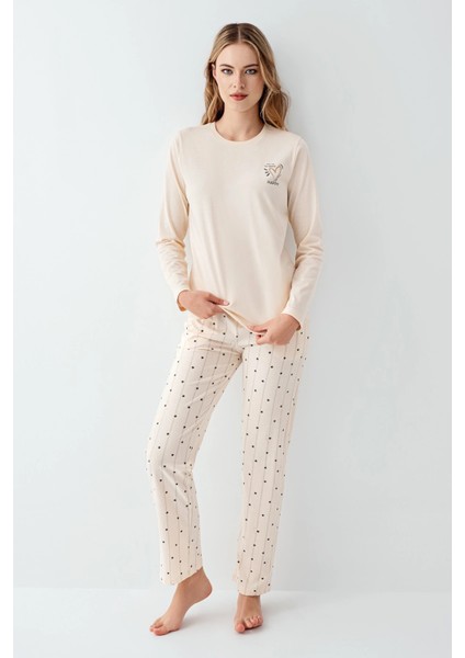 Arnetta 3434-S Kadın Uzun Kol Pijama Takım