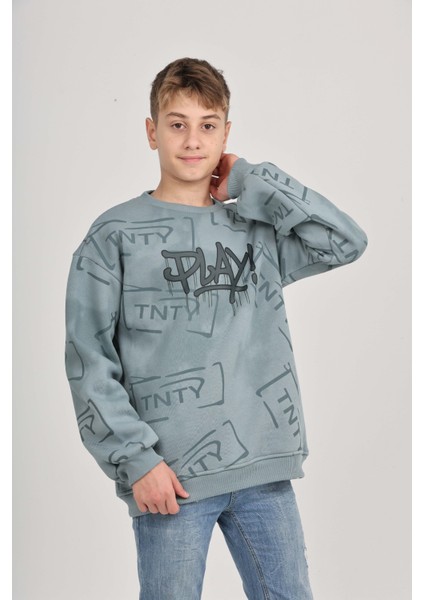 Erkek Çocuk Play Baskılı Sweatshirt modelleri