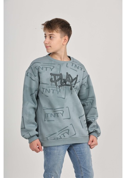Erkek Çocuk Play Baskılı Sweatshirt fırsatları