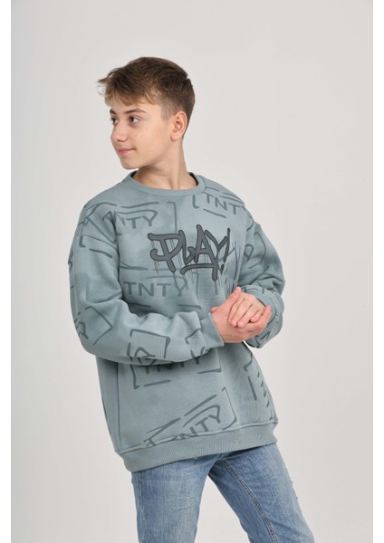 Erkek Çocuk Play Baskılı Sweatshirt indirimleri
