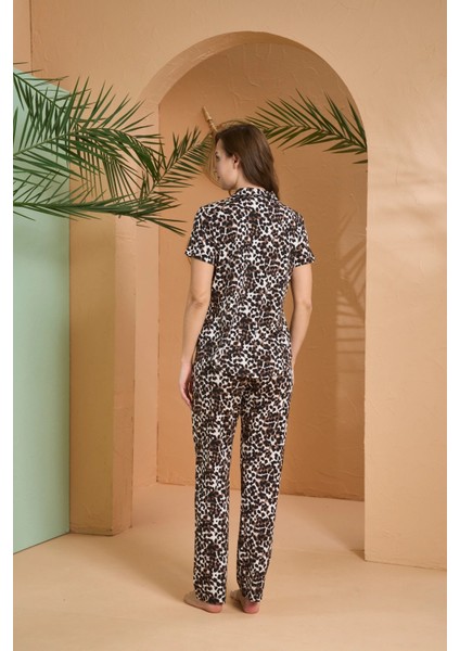 Pjs 27063 Kısa Kol Gömlek Yaka Patlı Pijama Takımı modelleri