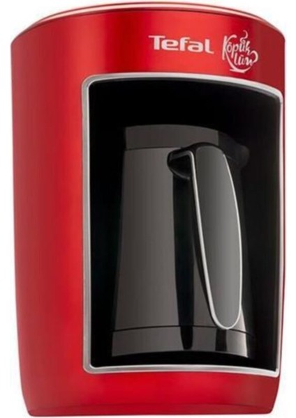 Köpüklüm 4 Fincan Kapasiteli 735W Türk Kahve Makinesi, Şık Kırmızı Renk