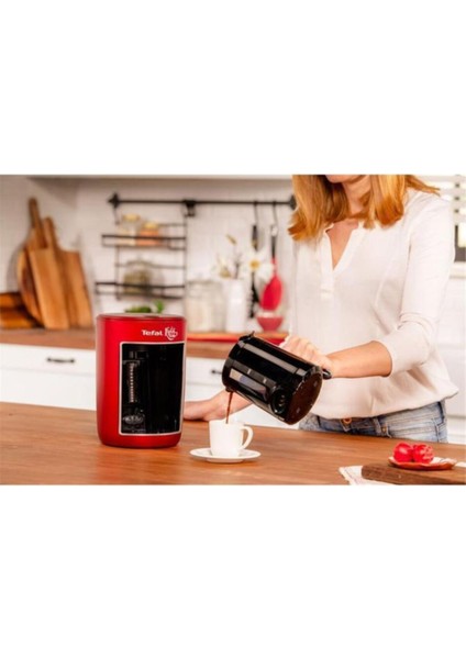 Köpüklüm 4 Fincan Kapasiteli 735W Türk Kahve Makinesi, Şık Kırmızı Renk fırsatları