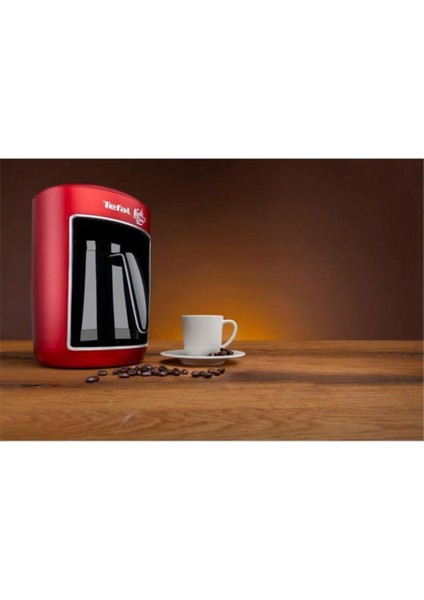 Köpüklüm 4 Fincan Kapasiteli 735W Türk Kahve Makinesi, Şık Kırmızı Renk indirimleri