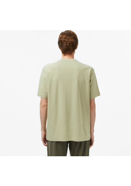 Erkek Yeşil Regular Fit Çizgili T-Shirt V55326T.3TA fiyatları