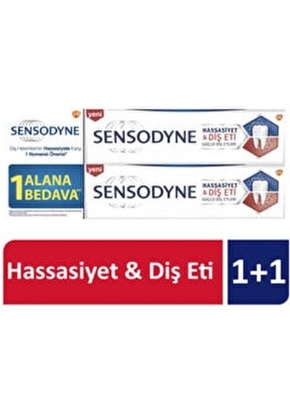 Hassasiyet Diş Eti Beyazlatıcı Diş Macunu 75 ml x 2 Adet Güçlü Etki fiyatları