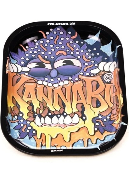 Küçük Metal Tepsi Kannabia